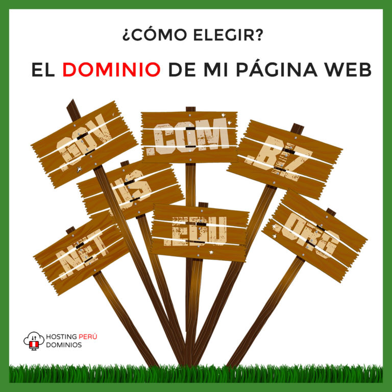 Como elegir el dominio de mi página web